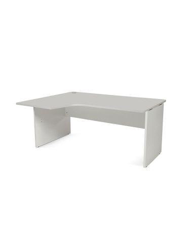 Mesa Rocada Serie Work 160X110X76 Cm Izquierda Acabado An02 Gris/Gris