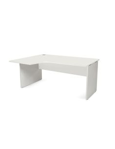 Mesa Rocada Serie Work 160X110X76 Cm Izquierda Acabado An04 Gris/Blanco