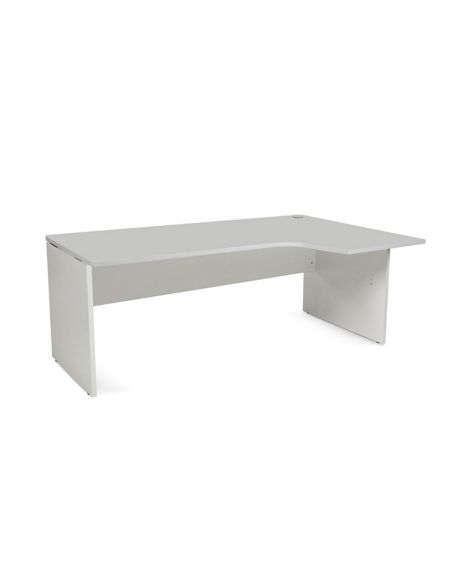 Mesa Rocada Serie Work 180X120 Cm Derecha Acabado An02 Gris/Gris