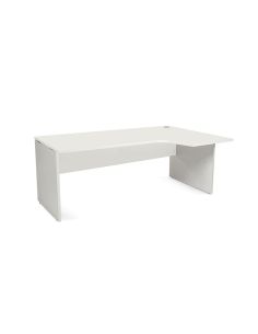 Mesa Rocada Serie Work 180X120 Cm Derecha Acabado An04 Gris/Blanco