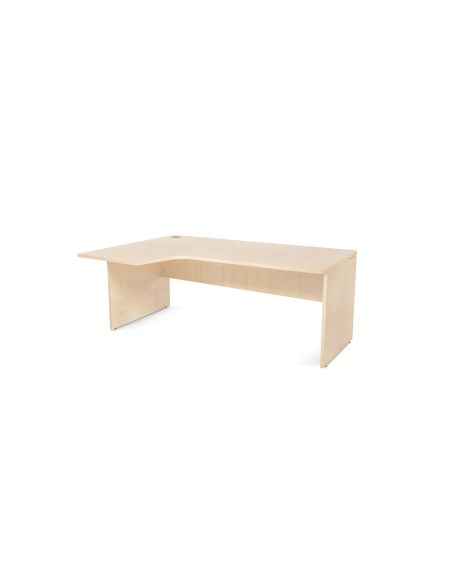 Mesa Rocada Serie Work 180X110X76 Cm Izquierda Acabado Aa01 Haya/Haya