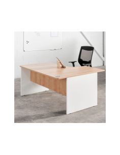 Mesa Rocada Serie Work 180X110X76 Cm Izquierda Acabado An02 Gris/Gris 2