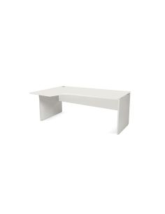 Mesa Rocada Serie Work 180X110X76 Cm Izquierda Acabado An04 Gris/Blanco