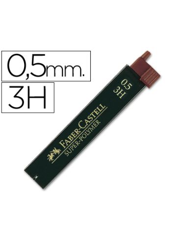 Minas Faber Grafito 9065 0,5 Mm 3H Estuche De 12 Minas