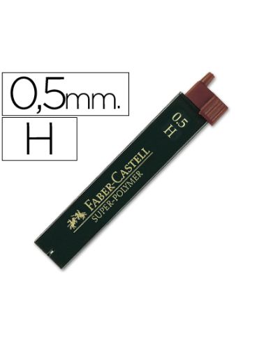 Minas Faber Grafito 9065 0,5 Mm H Estuche De 12 Minas