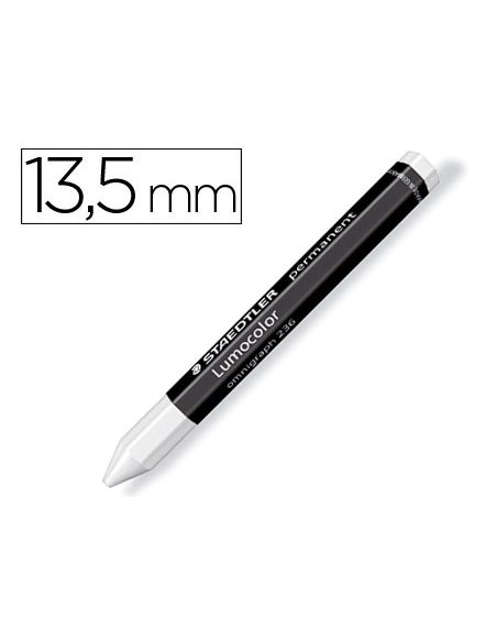 Cera Staedtler Para Marcar Blanco Lumocolor Permanente Omnigraph 236 Caja De 12 Unidades