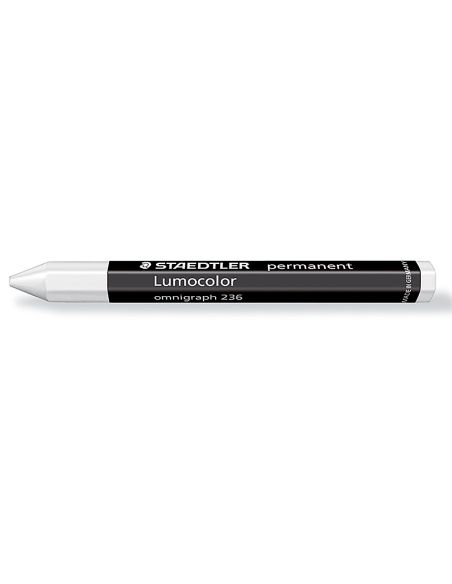 Cera Staedtler Para Marcar Blanco Lumocolor Permanente Omnigraph 236 Caja De 12 Unidades
