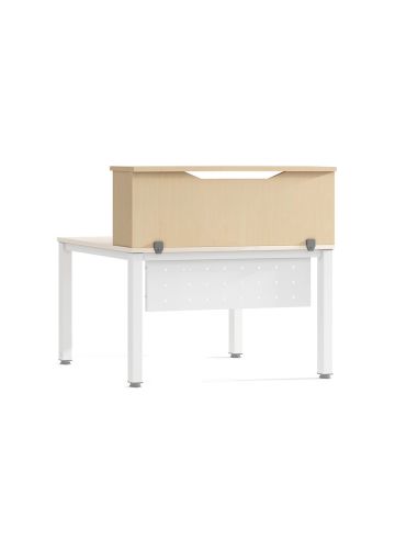 Mostrador De Altillo Rocada Valido Para Mesas Work Metal Executive 120X30X40 Cm Acabado Aa01 Haya/Haya