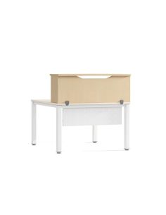 Mostrador De Altillo Rocada Valido Para Mesas Work Metal Executive 200X30X40 Cm Acabado Aa01 Haya/Haya