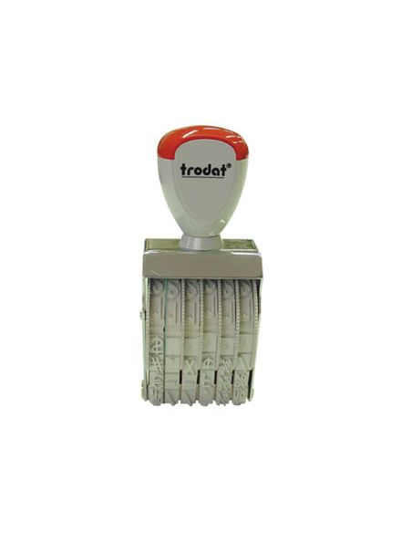 Numerador Trodat Manual Con 6 Bandas 7 Mm