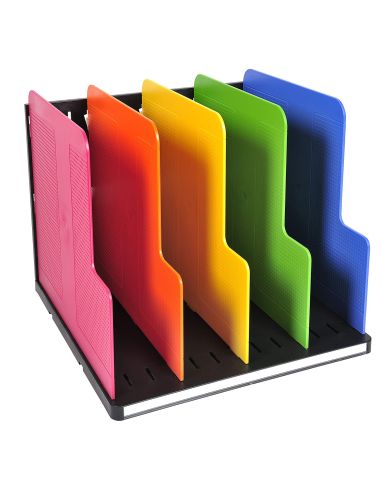 Organizador De Armario Exacompta Modulotop Negro Multicolor Vertical 5 Compartimentos 300X288X255 Mm