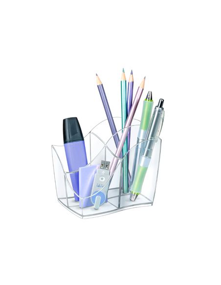 Cubilete Portalapices Cep Gama Ellypse Plastico Transparente 118X89X98 Mm