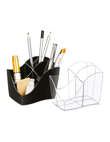 Cubilete Portalapices Cep Gama Ellypse Plastico Transparente 118X89X98 Mm