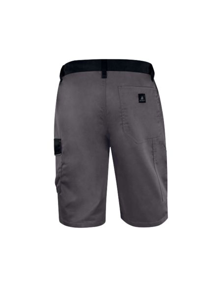 Pantalon De Trabajo Deltaplus Bermuda Cintura Ajustable 5 Bolsillos Color Gris Talla Xl