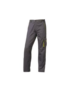 Pantalon De Trabajo Deltaplus Cintura Ajustable 5 Bolsillos Color Gris Verde Talla Xxl 2
