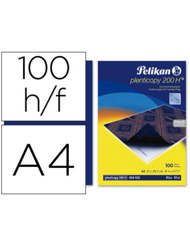 Papel Carbon Pelikan Azul Din A4 Caja De 100 Hojas