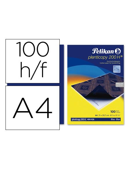 Papel Carbon Pelikan Azul Din A4 Caja De 100 Hojas