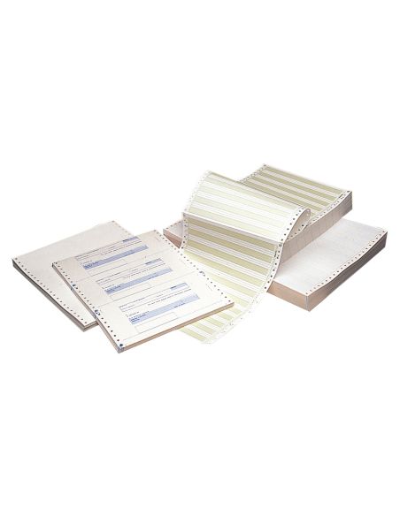 Papel Continuo 240X12 Blanco 2 Hojas Caja De 1500 Juegos