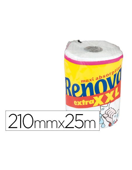 Papel De Cocina Renova Xxl Maxi Ultra Absorbente 2 Capas 28,8 Mt