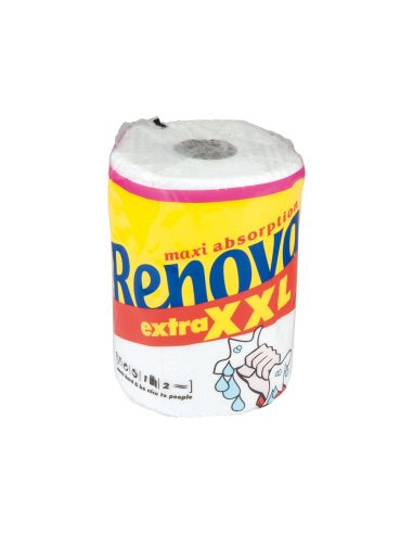 Papel De Cocina Renova Xxl Maxi Ultra Absorbente 2 Capas 28,8 Mt