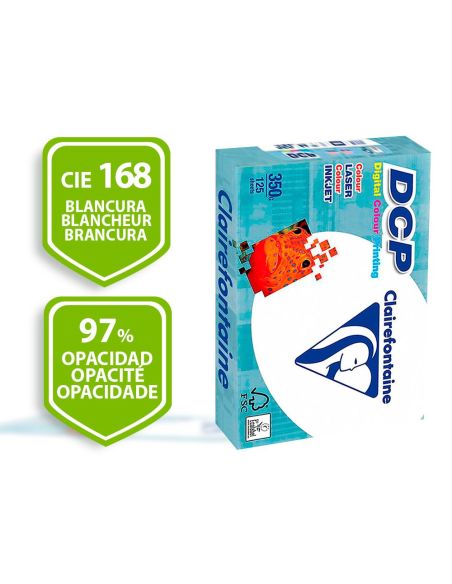 Papel Fotocopiadora Clairefontaine Din A3 350 Gr Paquete De 125 Hojas|Libreriasalesiana