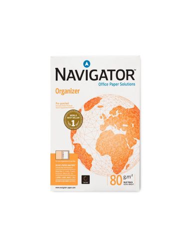 Papel Fotocopiadora Navigator Din A4 80 Gramos 2 Taladros Papel Multiuso Ink-Jet Y Laser Paquete De 500 Hojas