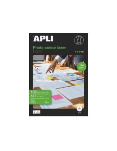 Papel Fotografico Apli Glossy Doble Cara Din A4 Pack De 100 Hojas 160 Gr 2