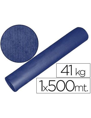 Papel Kraft Azul Bobina 1,00 Mt X 500 Mt Especial Para Embalaje