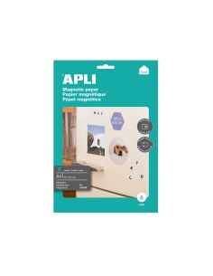 Papel Magnetico Apli Blanco Din A4 Para Impresoras Inkjet Paquete De 8 Hojas 2