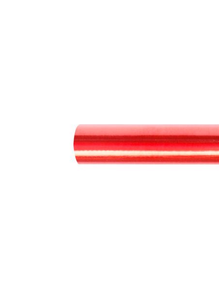 Papel Metalizado Rojo Rollo Continuo De 0,5 X 10 Mt