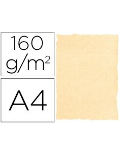 Papel Pergamino Din A4 160 Gr Color Pergamino Crema Paquete De 25 Hojas