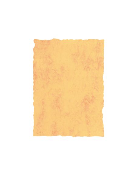 Papel Pergamino Din A4 200 Gr Color Marmol Amarillo Paquete De 25 Hojas