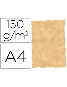 Papel Pergamino Din A4 Troquelado 150 Gr Color Parchment Ocre Paquete De 25 Hojas