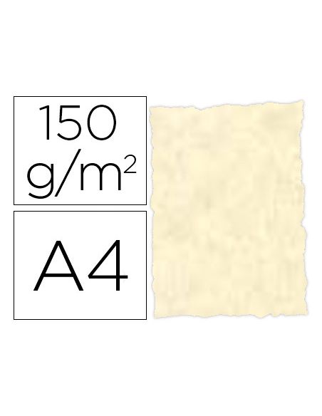 Papel Pergamino Din A4 Troquelado 150 Gr Color Parchment Topacio Paquete De 25 Hojas