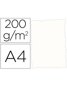 Papel Pergamino Din A4 Troquelado 200 Gr Color Rustico Blanco Paquete De 25 Hojas