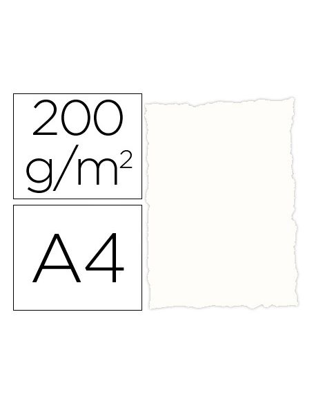 Papel Pergamino Din A4 Troquelado 200 Gr Color Rustico Blanco Paquete De 25 Hojas