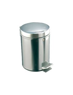 Papelera Con Pedal Acero Inoxidable Brillo 12 L 400X250X300 Mm 2