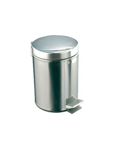 Papelera Con Pedal Acero Inoxidable Brillo 12 L 400X250X300 Mm