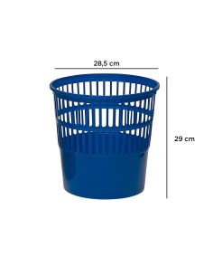 Papelera Plastico Q-Connect 15 Litros Rejilla Color Azul 285X290 Mm 2