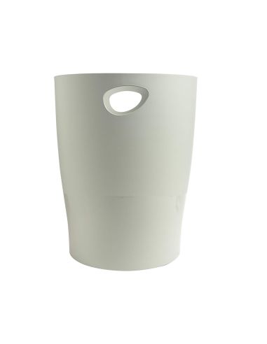 Papelera Plastico Exacompta Ecoblack Gris 15 Litros
