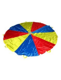 Paracaidas Amaya De Nylon Con 12 Asas Colores Del Parchis 3,50 M