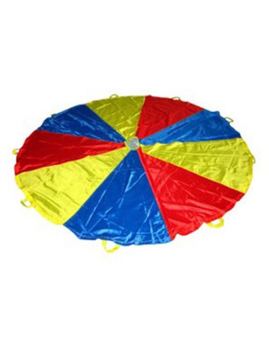 Paracaidas Amaya De Nylon Con 12 Asas Colores Del Parchis 3,50 M