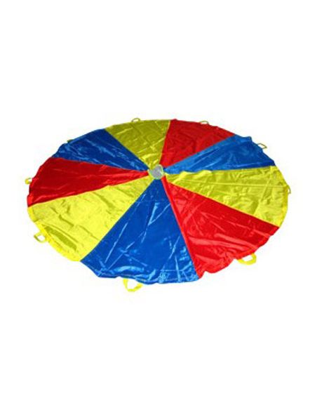 Paracaidas Amaya De Nylon Con 12 Asas Colores Del Parchis 3,50 M