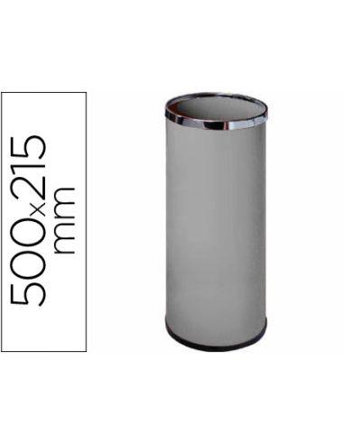 Paraguero Metalico 301 Gris Aros Cromado 50X21,5 Cm