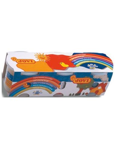 Pasta Jovi Blandiver Caja De 3 Botes Amarillo/Azul/Rojo|Libreriasalesiana