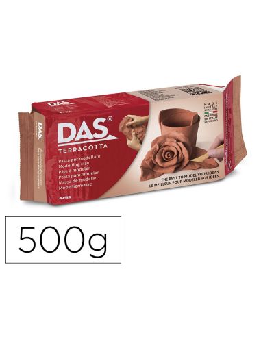 Pasta Das Terracota Para Modelar Seca Sin Coccion 500 Gr|Libreriasalesiana