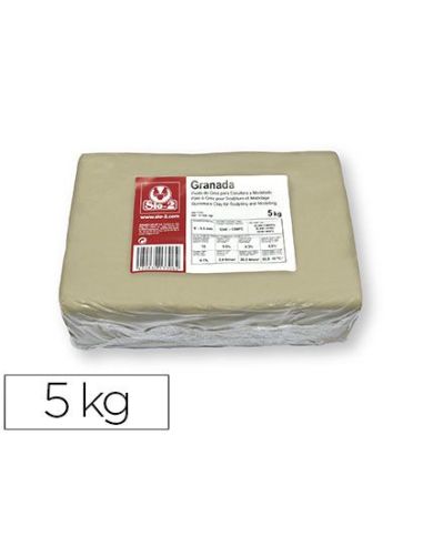 Pasta De Modelar Sio-2 Gres Granada Para Escultura Y Modelado Paquete De 5 Kg|Libreriasalesiana