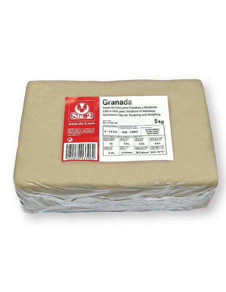 Pasta De Modelar Sio-2 Gres Granada Para Escultura Y Modelado Paquete De 5 Kg|Libreriasalesiana