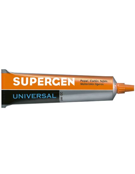 Pegamento Supergen Universal Transparente 20 Ml Unidad