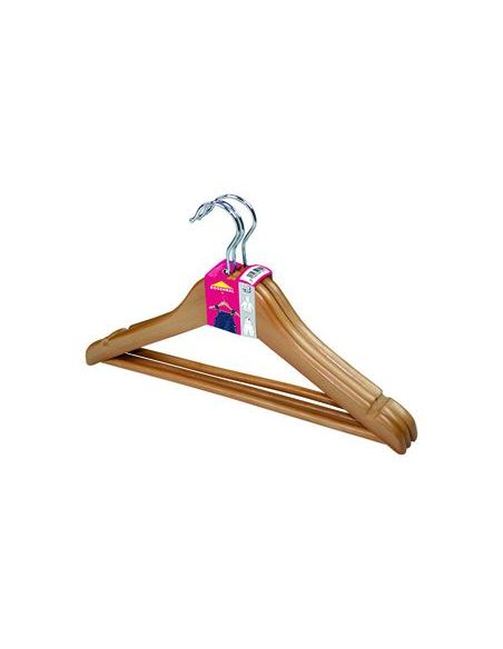 Percha De Madera Infantil Pack De 3 Unidades|Libreriasalesiana